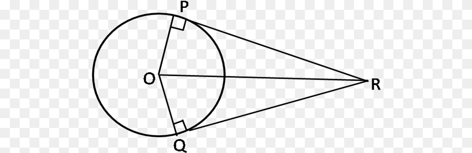 Let Pr And Qr Are Tangent Drawn From An External Point Line Art, Bow, Triangle, Weapon, Astronomy Png