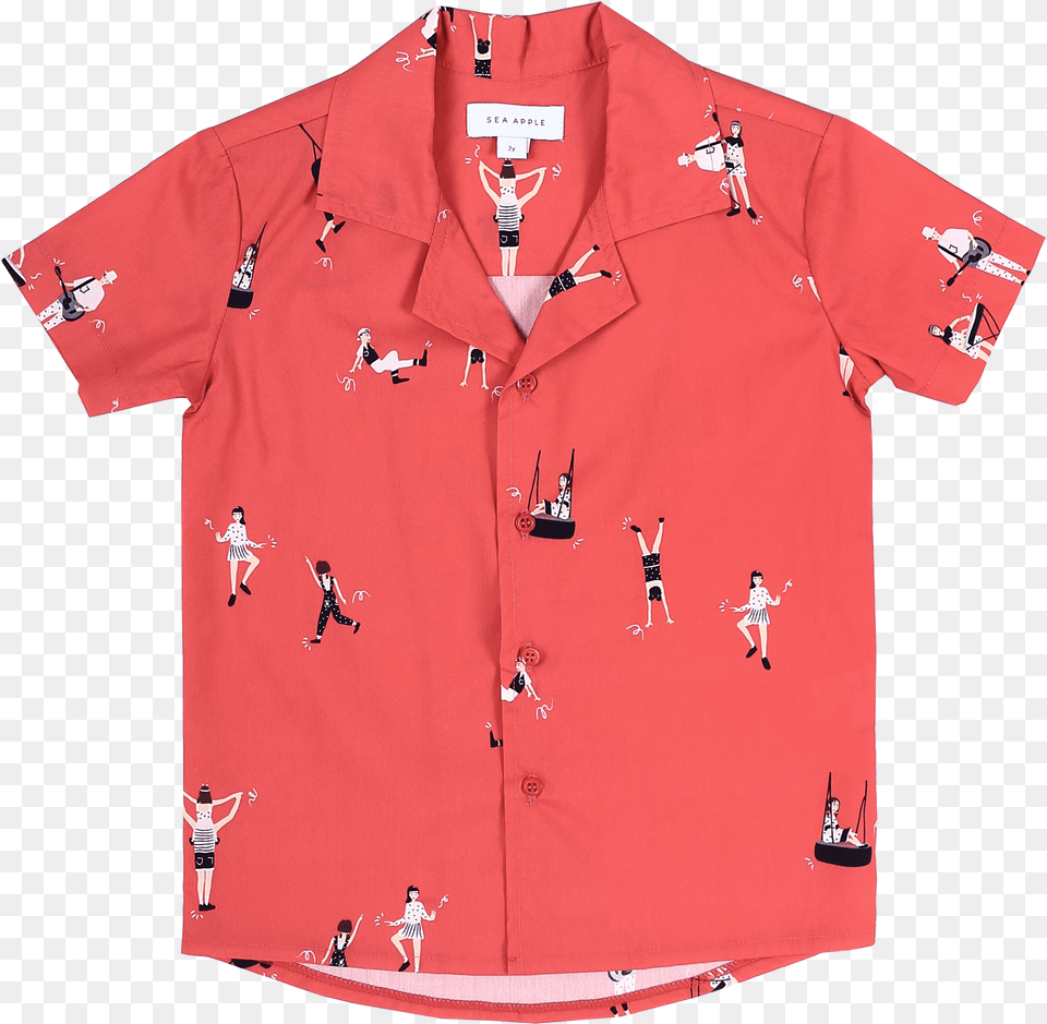 Let S Dance Red Hawaiian Shirt Free Transparent Png