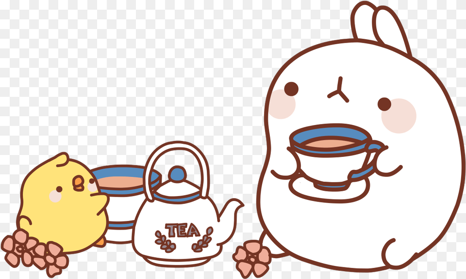 Let S Have A Cup Of Tea Piupiu Molang Y Piu Piu, Cookware, Pot, Pottery, Teapot Free Transparent Png