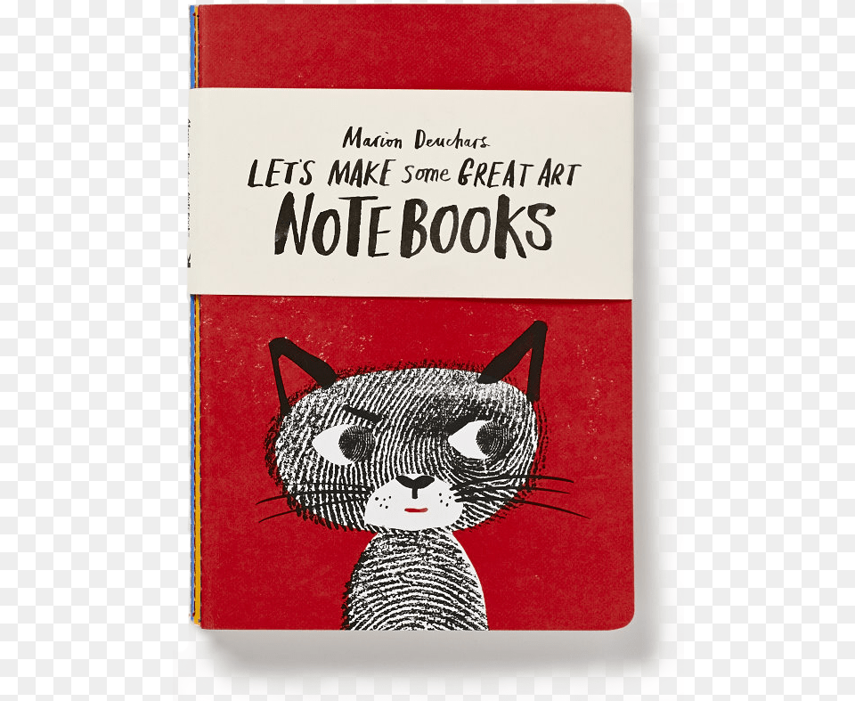 Let S Make Some Great Art Notebook Marion Deuchars Tabby Cat, Book, Publication Png Image