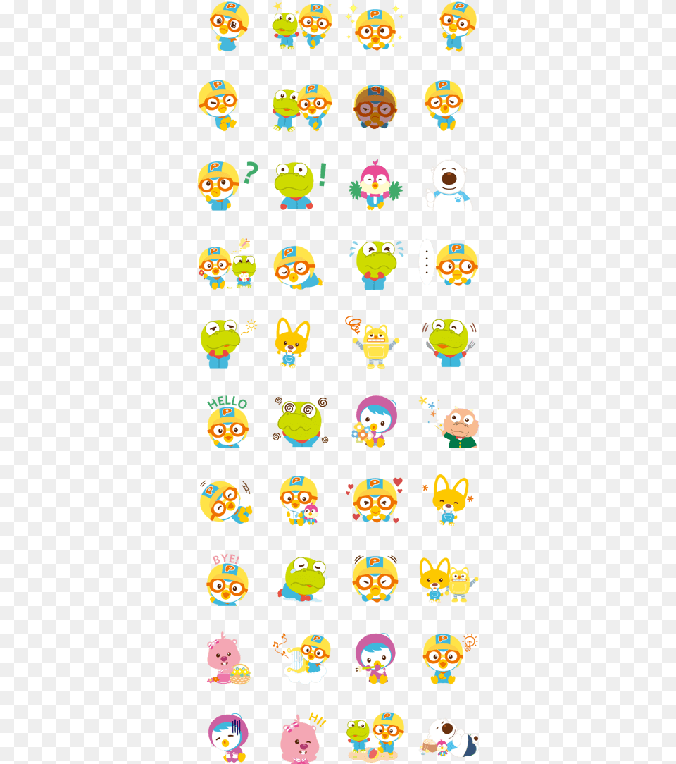 Let S Play With Pororo Vol Pororo Line Sticker, Person, Pattern Png