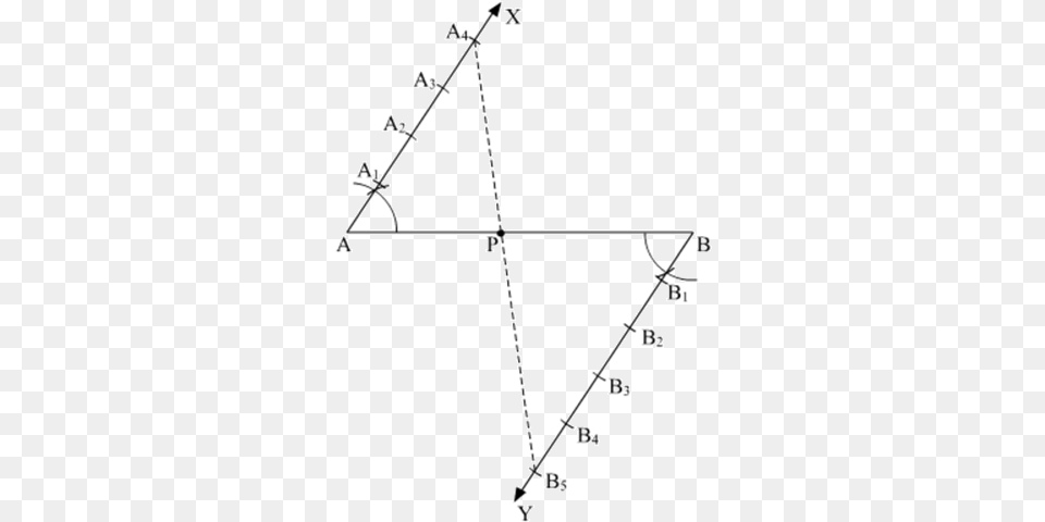 Let This Line Intersect Ab At A Point P Diagram, Triangle Free Png