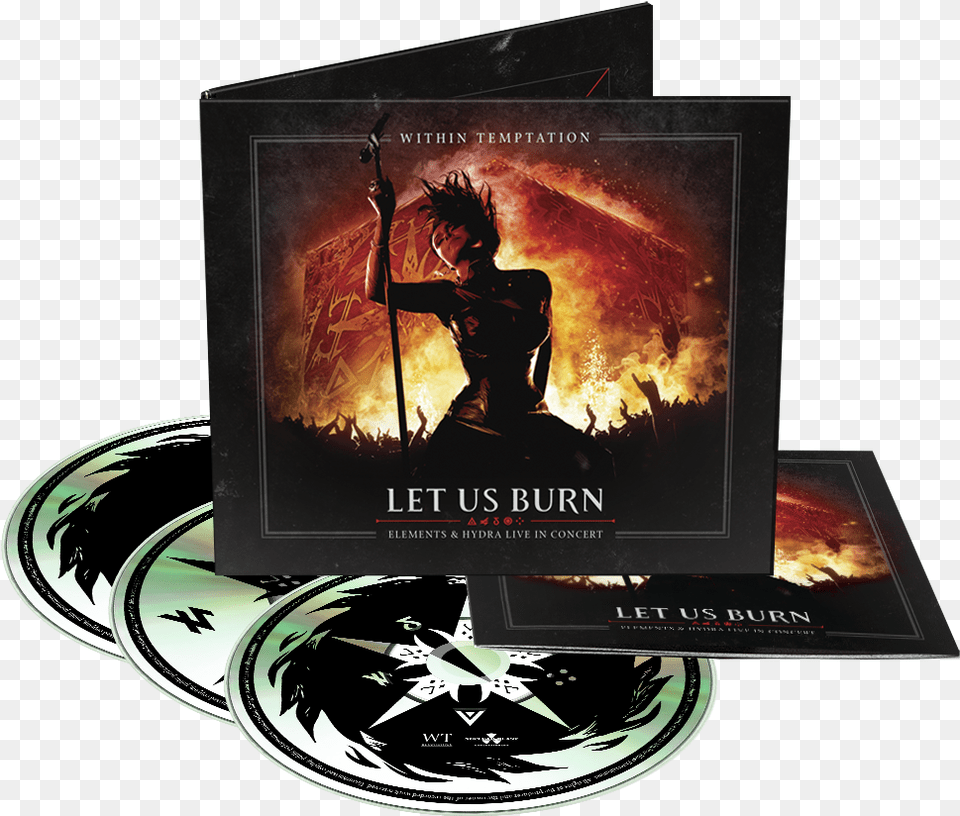 Let Us Burn Within Temptation Elements Amp Hydra Live, Book, Publication, Advertisement, Poster Png