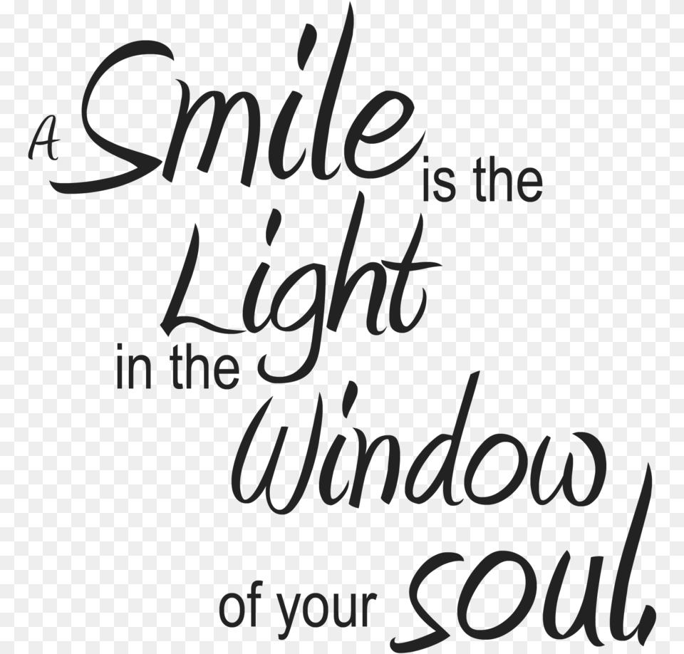 Let Your Soul Smile Some Word About Smile, Text, Handwriting, Calligraphy, Letter Png Image