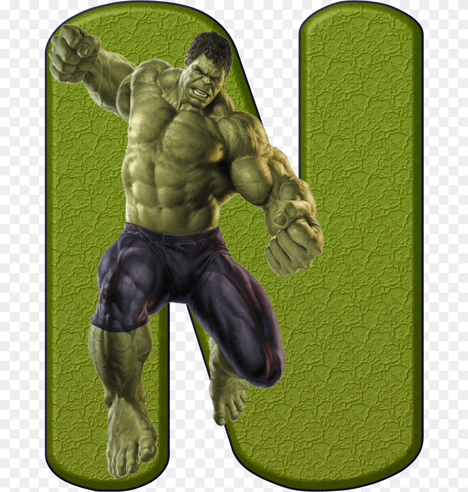 Letra E Hulk, Adult, Male, Man, Person Png Image