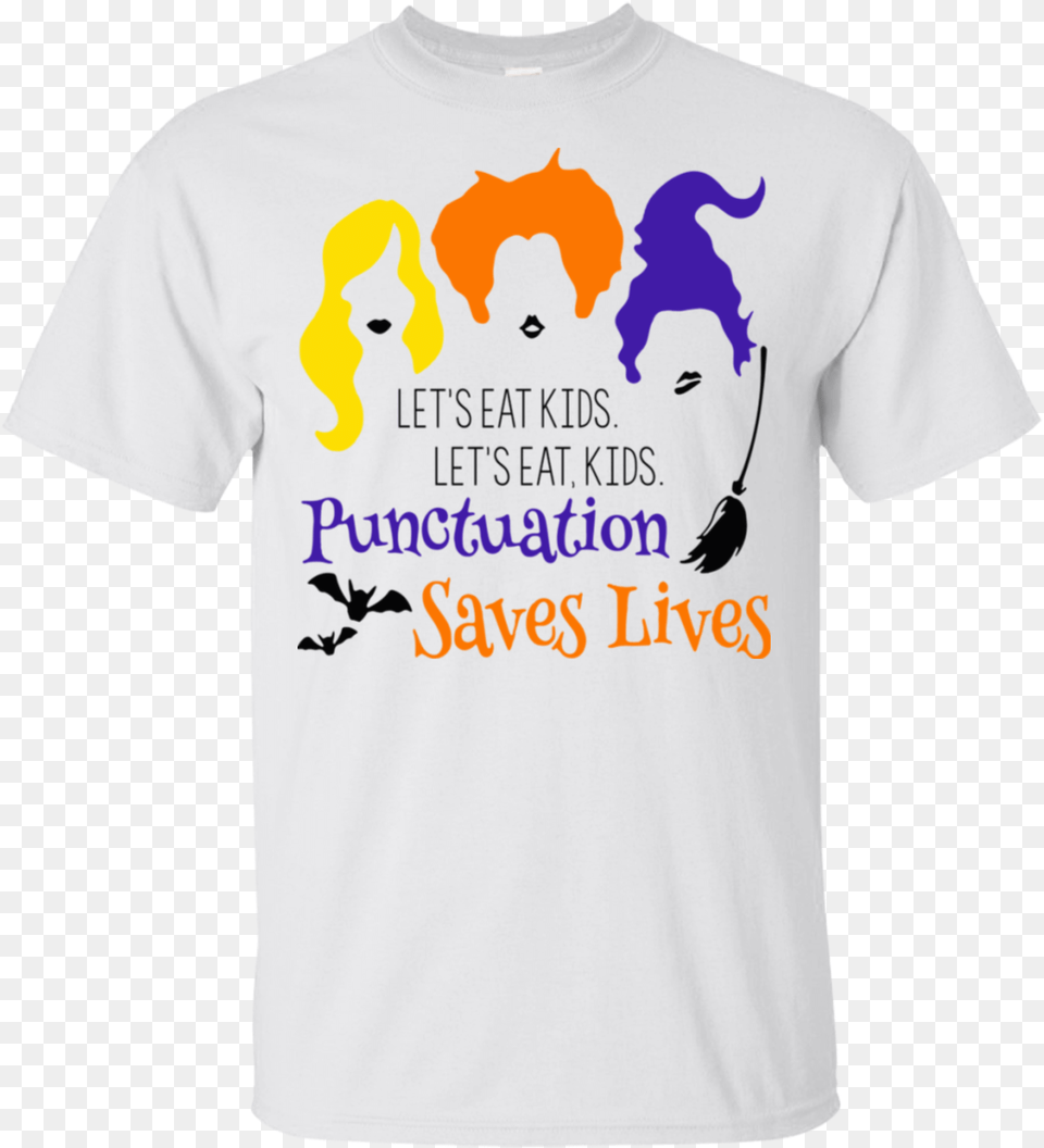 Lets Eat Kids Punctuation Saves Lives Hocus Pocus Halloween Shirt Mad Dog 2020 Shirt, Clothing, T-shirt Free Png