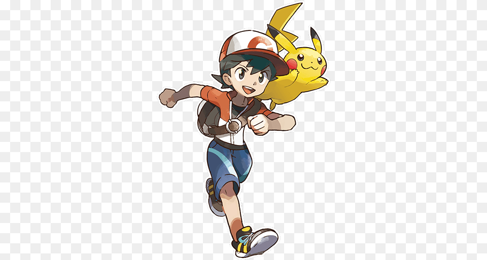 Lets Go And Pokmon Pokemon Go Pikachu Art, Book, Comics, Publication, Baby Free Png