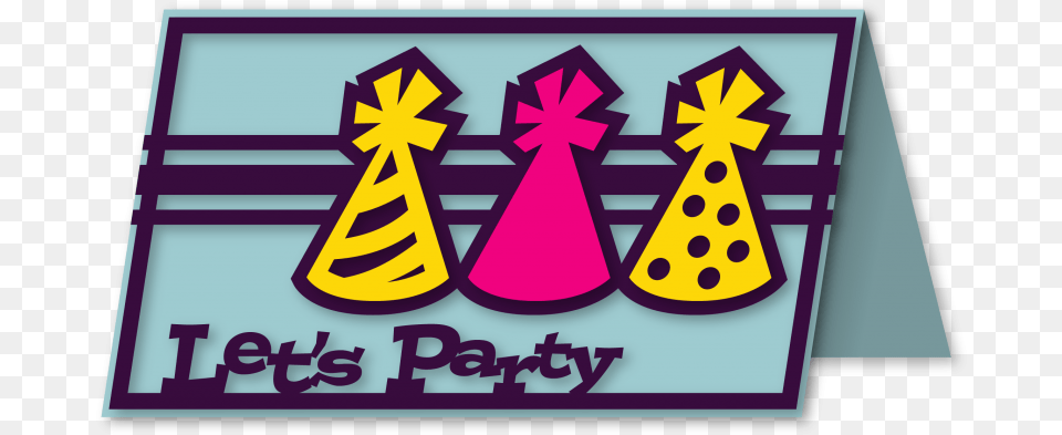 Lets Party Hat Card, Clothing, Party Hat, Scoreboard Free Png Download