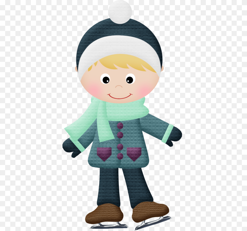 Lets Skate Clip Art Winter And Boy Quilts, Clothing, Dress, Formal Wear, Face Png