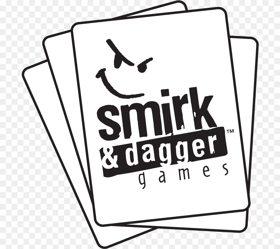 Lets Smirk And Dagger Games Logo, Text, Blackboard, Paper, Stencil Free Png Download