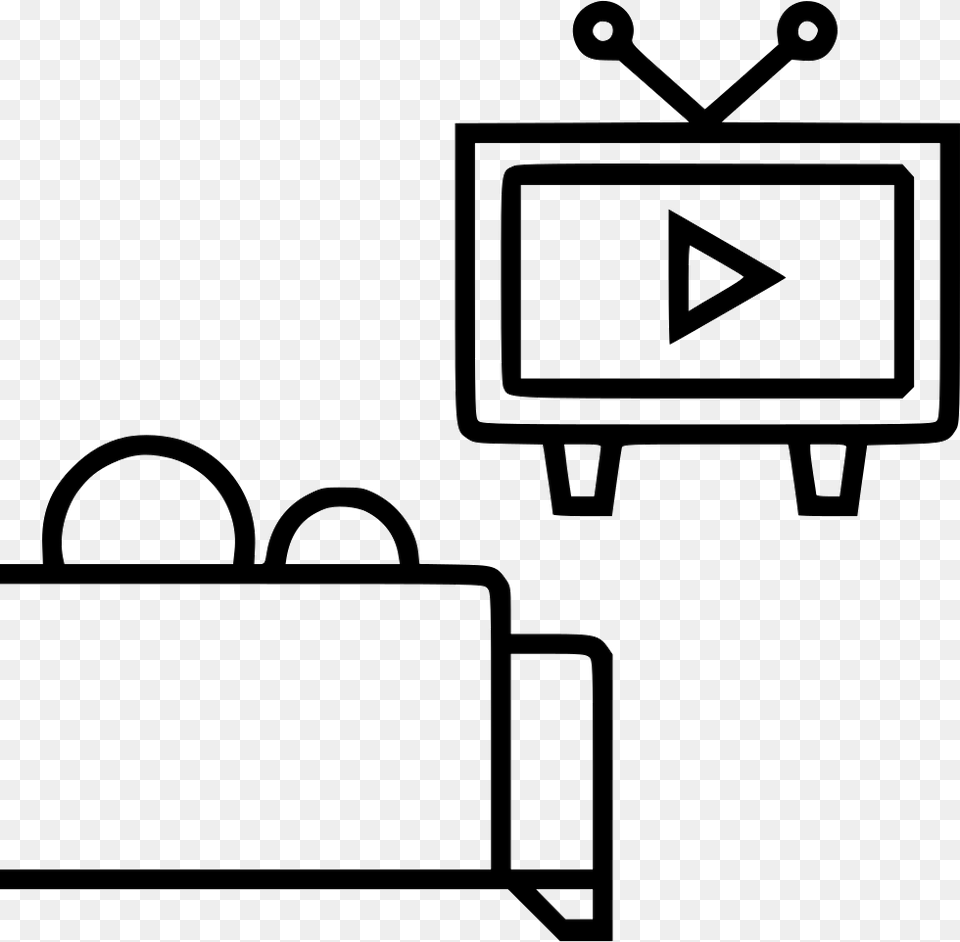 Lets Watch Tv Comments Watching Tv Icon Transparent, Bag, Electronics, Hardware Png