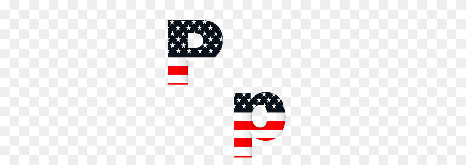 Letter American Flag, Flag, Text Free Png