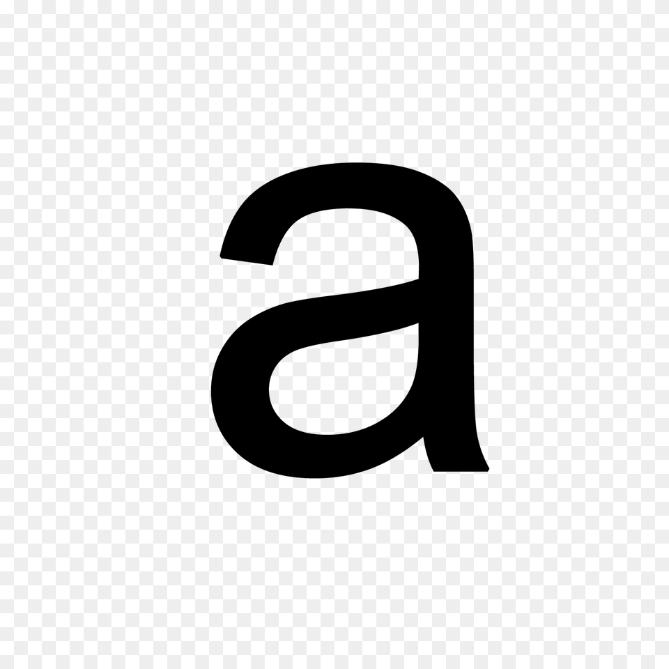 Letter A, Gray Free Transparent Png