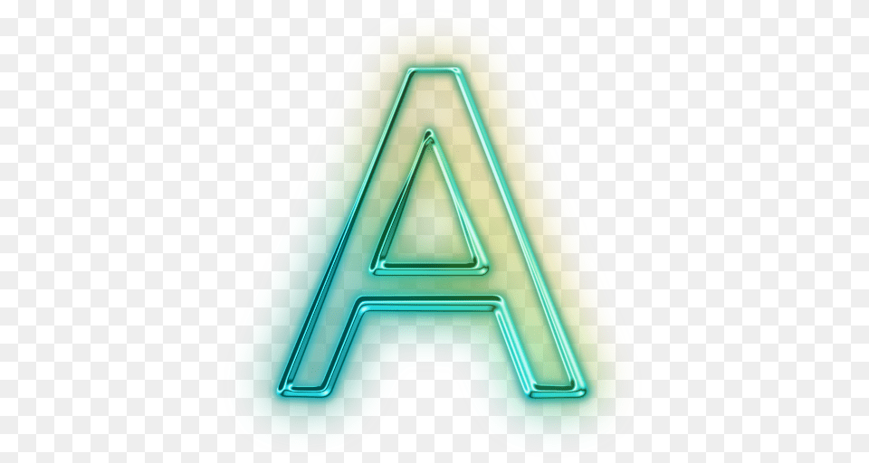 Letter A, Light, Triangle Png