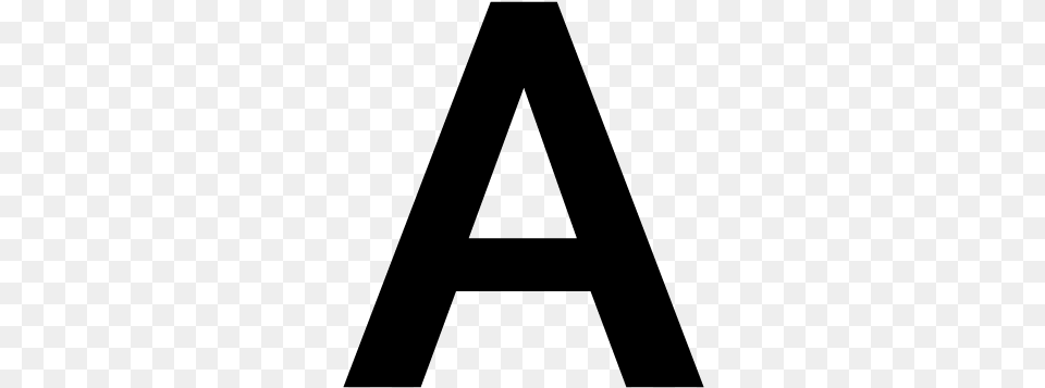 Letter A, Gray Free Png Download