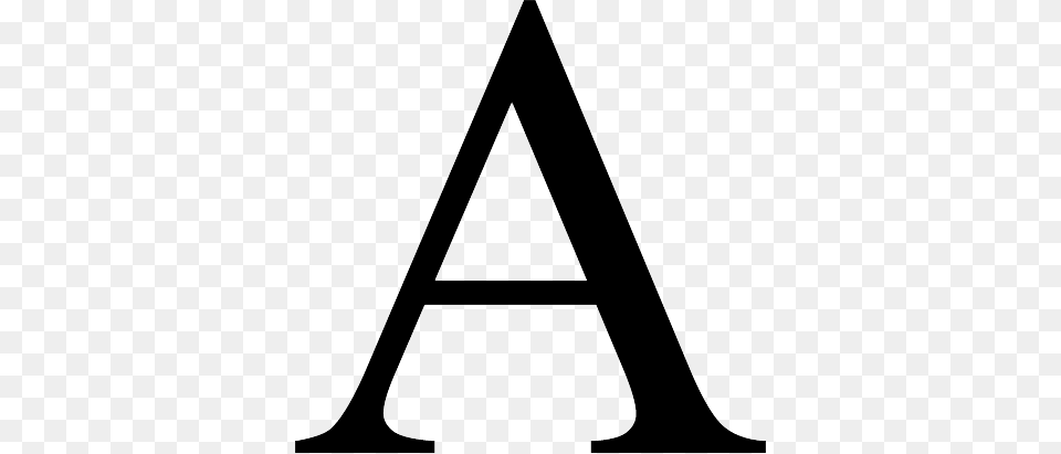 Letter A, Triangle Png