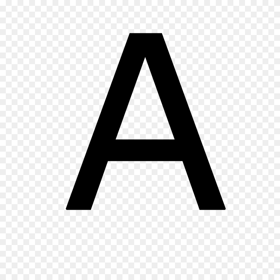 Letter A, Gray Free Transparent Png