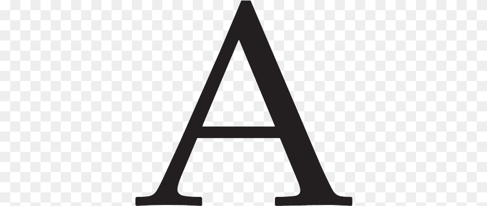 Letter A, Triangle Free Png