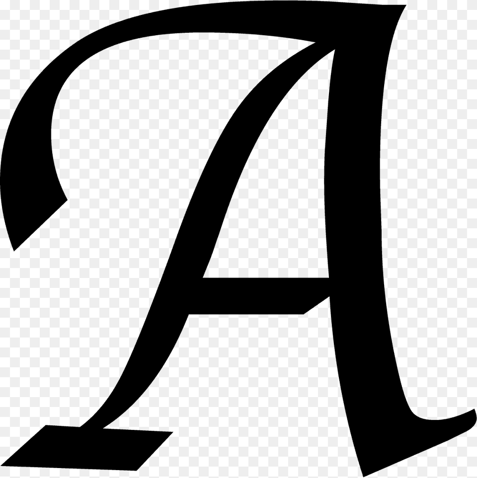 Letter A, Gray Free Png