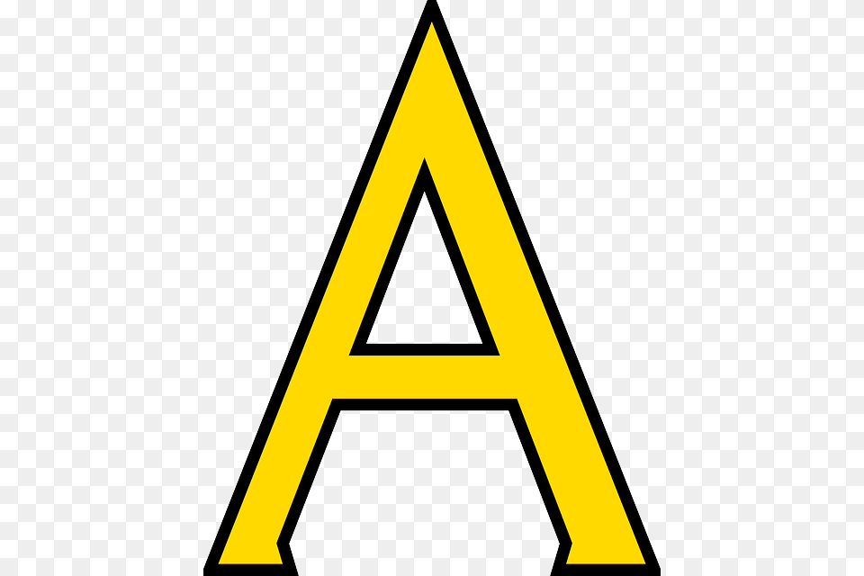 Letter A Image With Transparent Background, Triangle, Symbol Free Png Download
