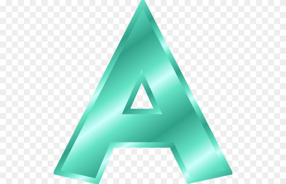 Letter A Icons Vector And Alphabet Letters Clip Art, Triangle Png