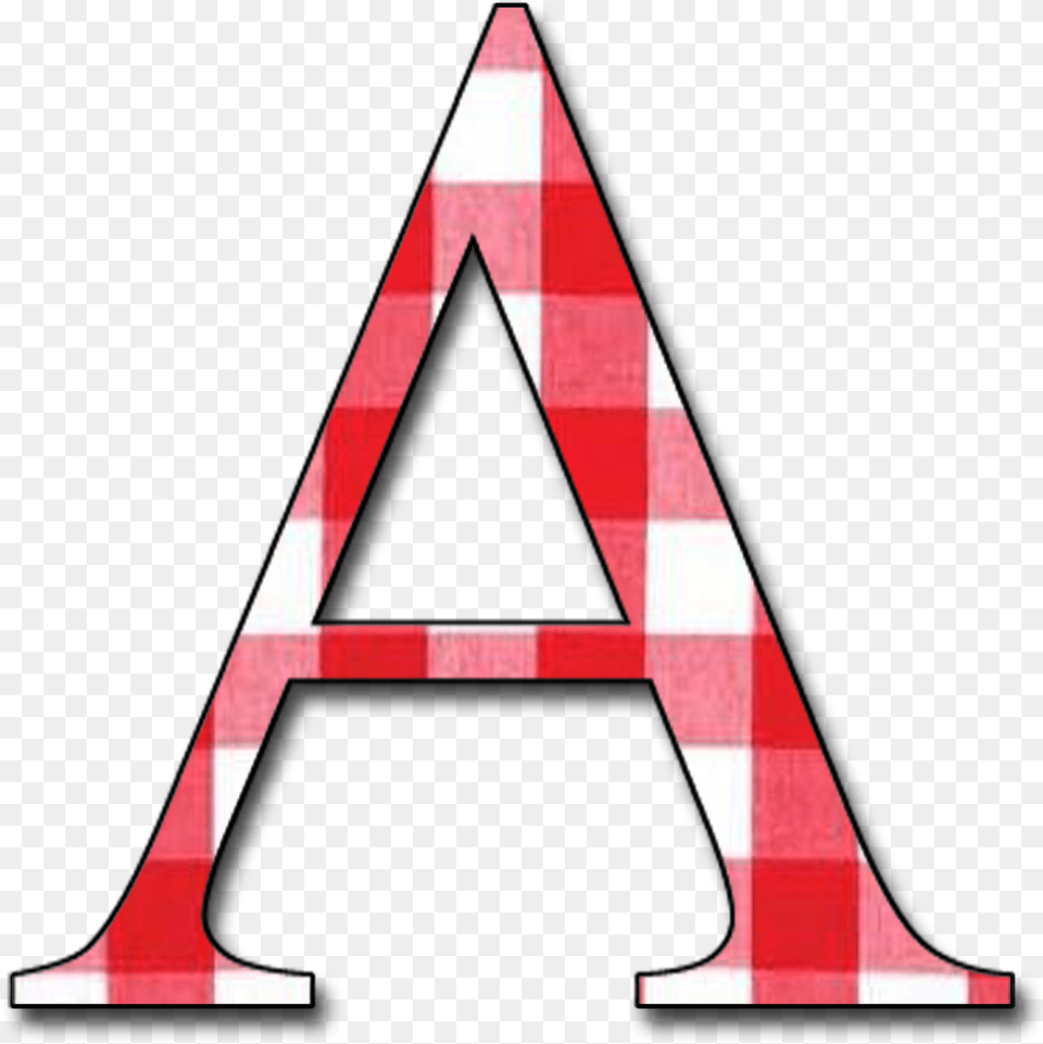 Letter A In Red, Triangle Png