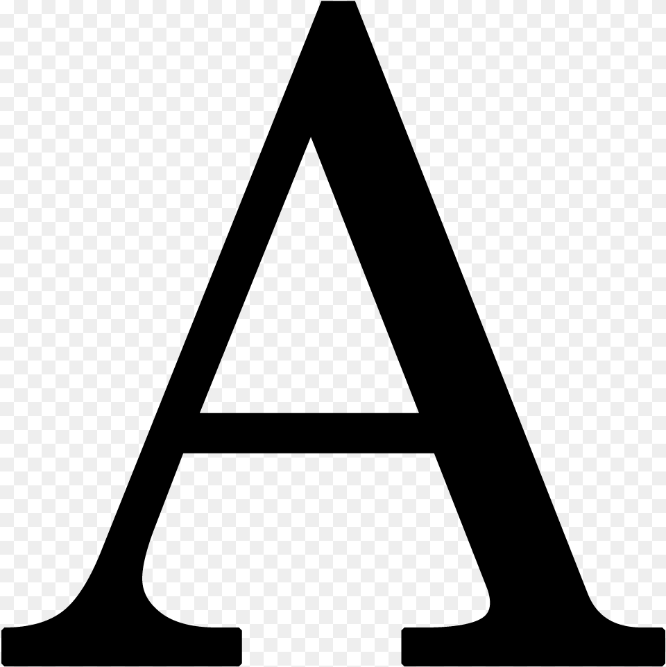 Letter A Letter A Clear Background, Gray Free Png Download