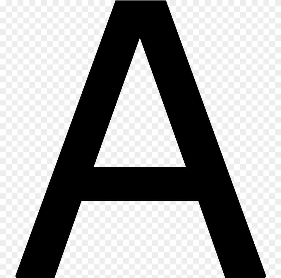 Letter A Letter A Transparent Background, Gray Free Png Download