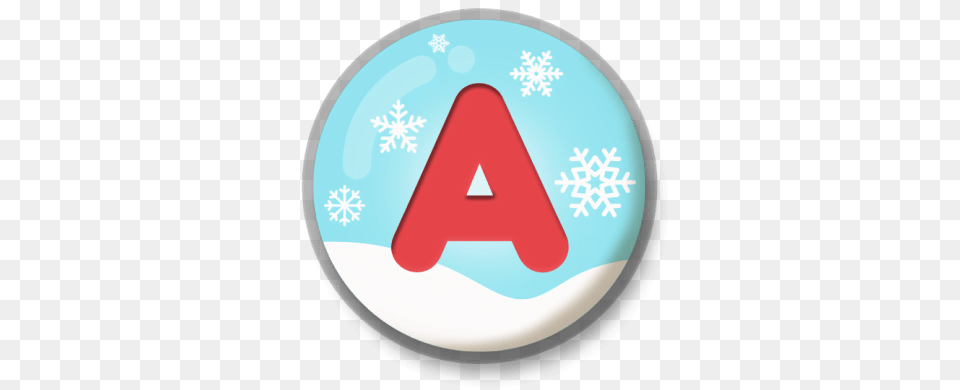 Letter A Snowy Roundlet, Symbol, Sign, Logo, Outdoors Free Transparent Png