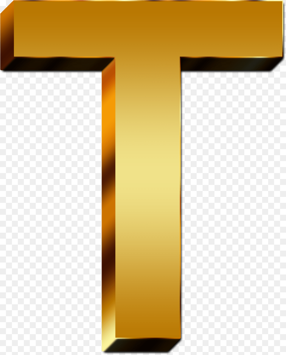 Letter Alphabet Desktop Gold Letters Angle Symbol, Cross Free Png Download