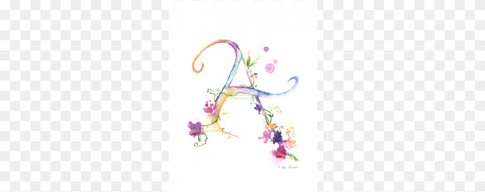 Letter And Flower Tattoos, Art, Floral Design, Graphics, Pattern Free Png Download