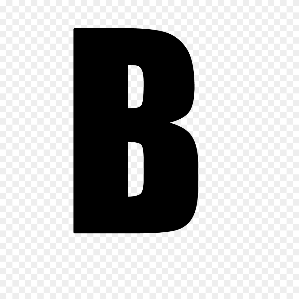 Letter B, Gray Free Png Download