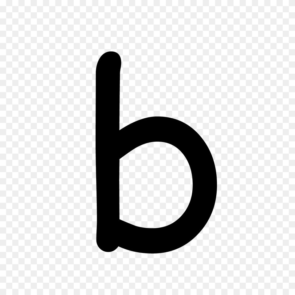 Letter B, Gray Free Transparent Png