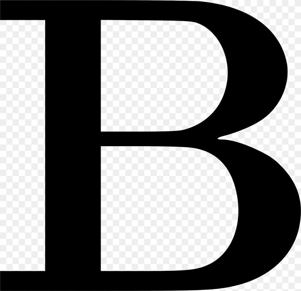 Letter B, Gray Png