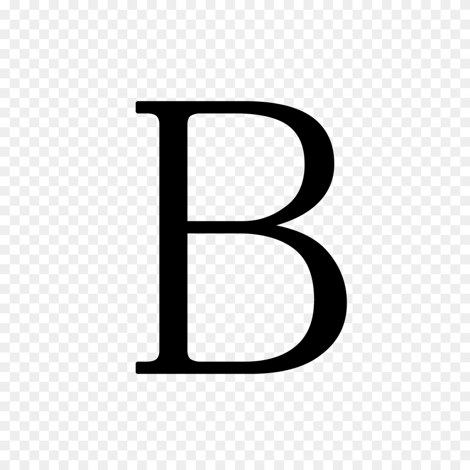 Letter B, Gray Free Png