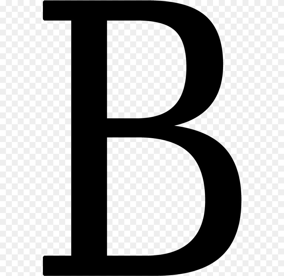 Letter B, Gray Free Png