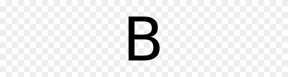 Letter B, Gray Png Image