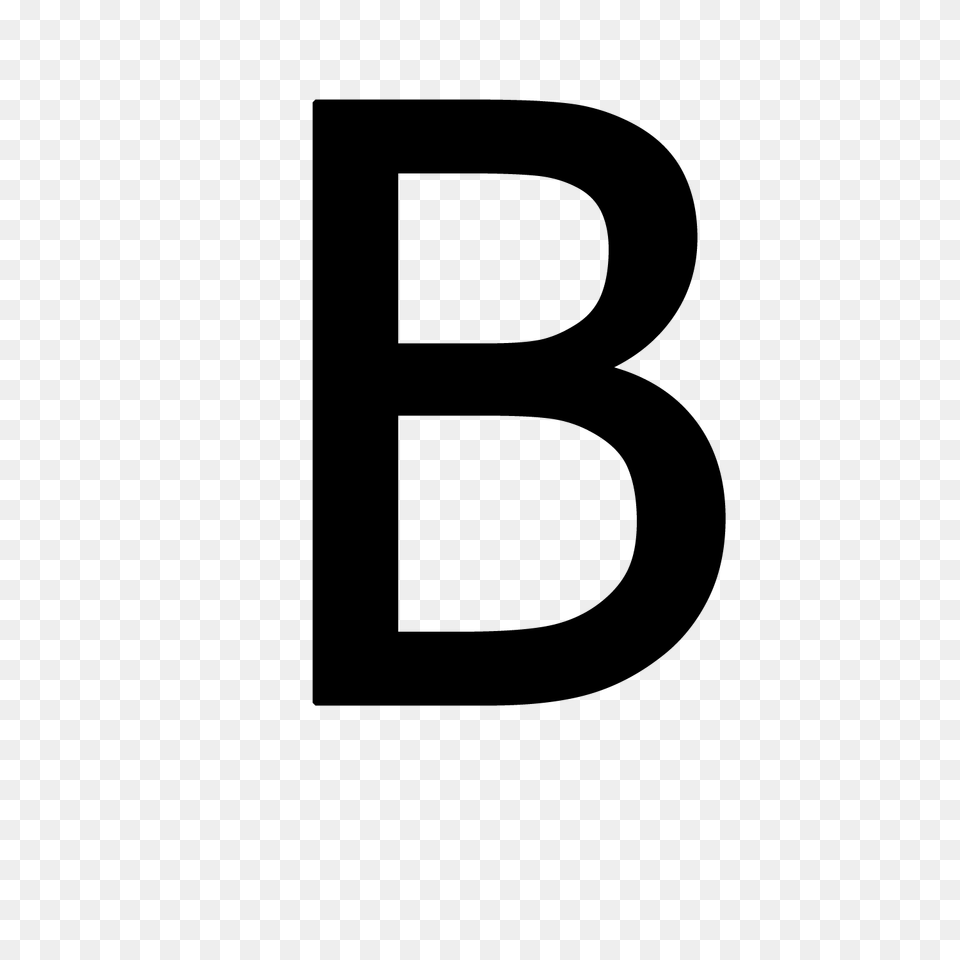 Letter B, Gray Free Png Download