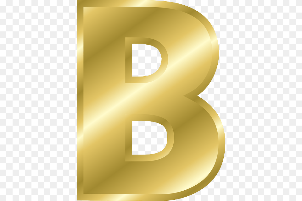 Letter B, Gold, Text, Number, Symbol Png