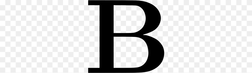 Letter B, Gray Free Png Download