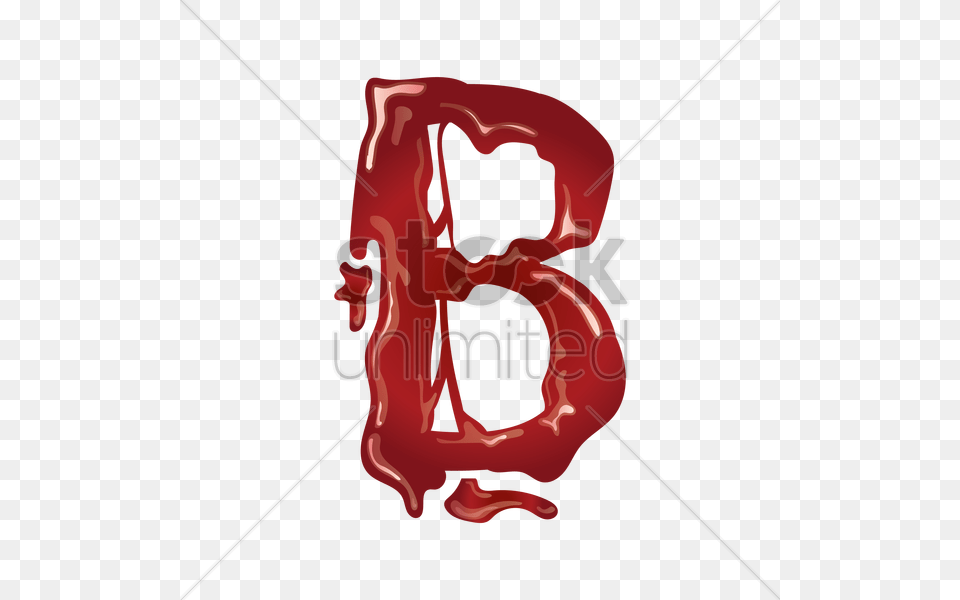 Letter B With Dripping Blood Vector Food, Ketchup Png Image