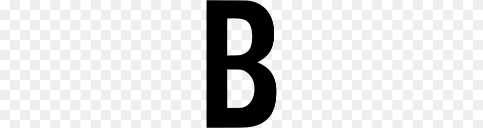 Letter B Xxl, Gray Free Png Download