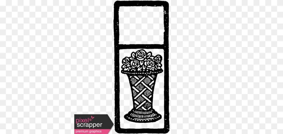 Letter Border Stamp Template Graphic, Musical Instrument, Harp, Chair, Furniture Png Image