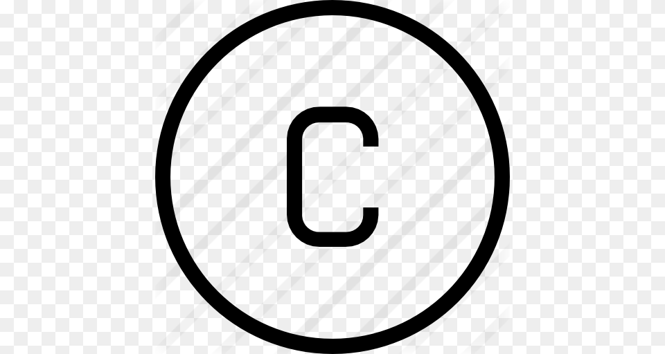 Letter C, Gray Png Image