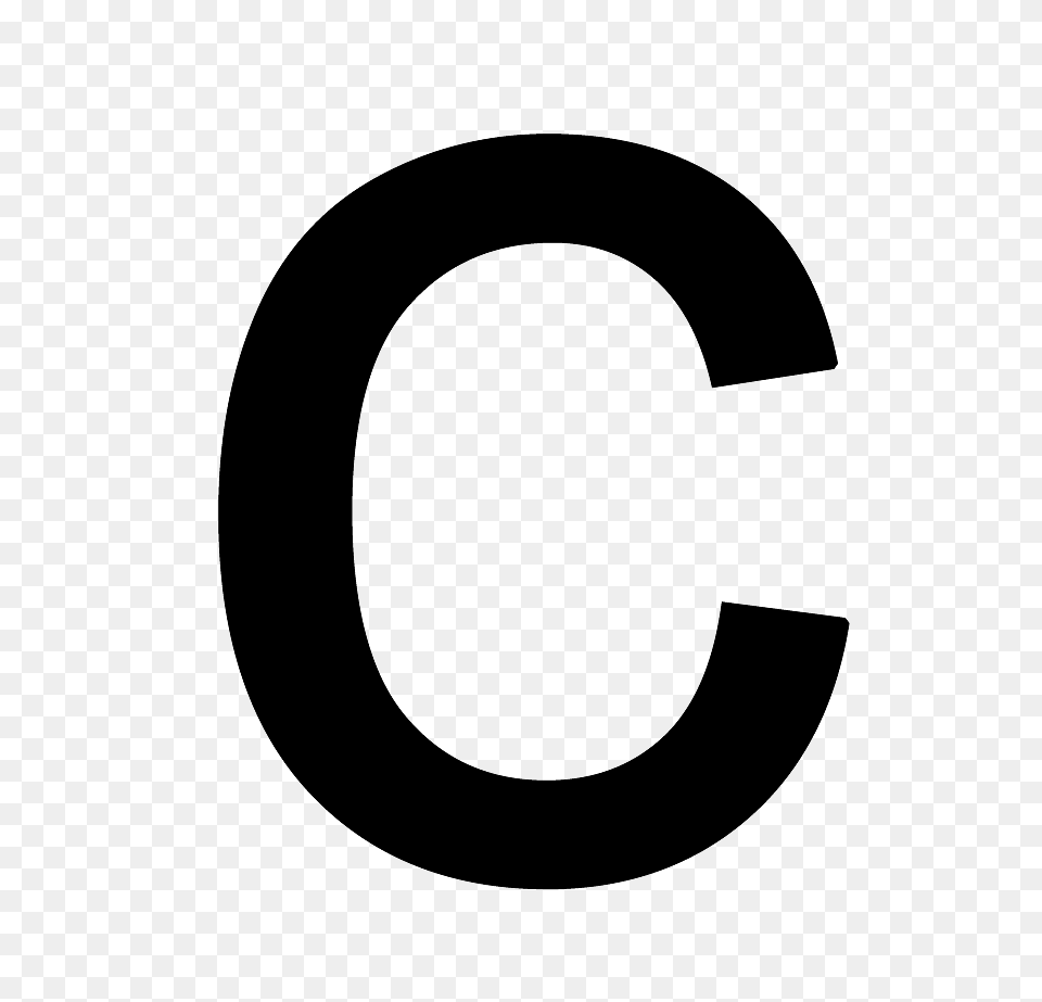 Letter C, Lighting, Gray Free Transparent Png