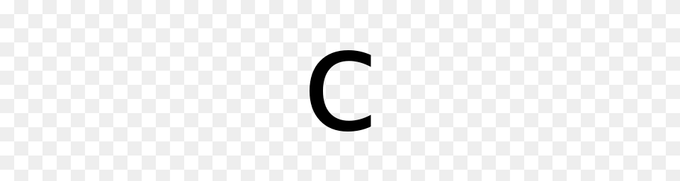 Letter C, Gray Png Image