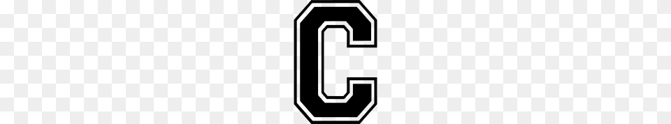 Letter C, Gray Free Png