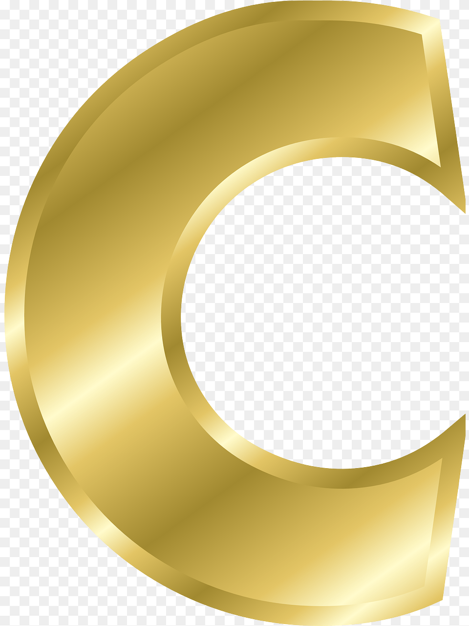 Letter C Capital Gold Letter C, Disk, Text Png