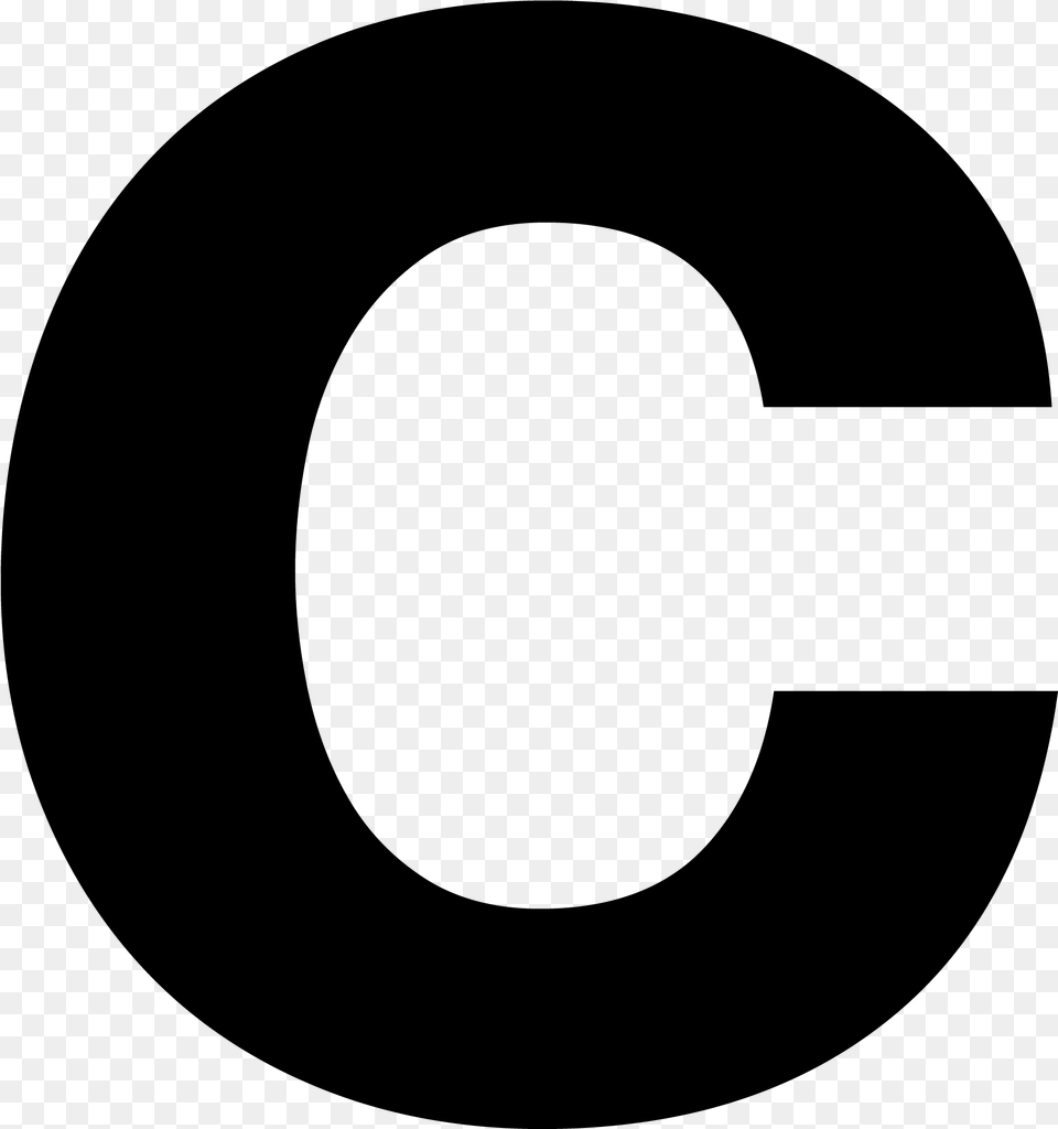 Letter C Design, Gray Free Png Download