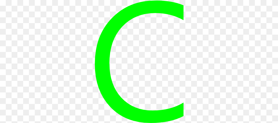 Letter C Green Letter C Oval, Astronomy, Moon, Nature Free Transparent Png